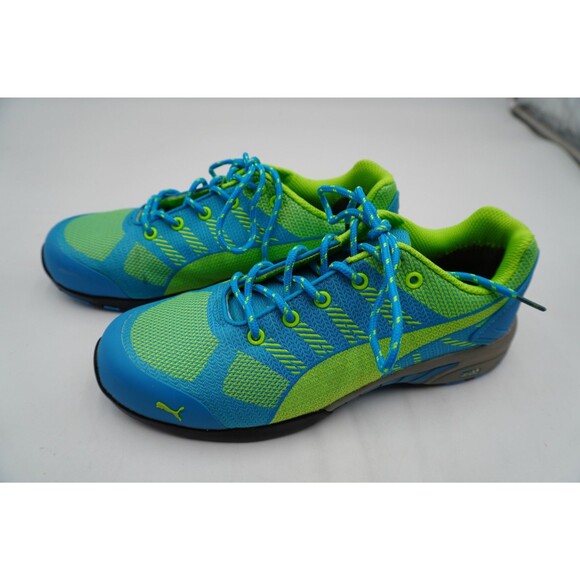 Puma Safety Celerity Knit Blue/Green WNS Steel Toe Work Sneaker Women\'s Size 9